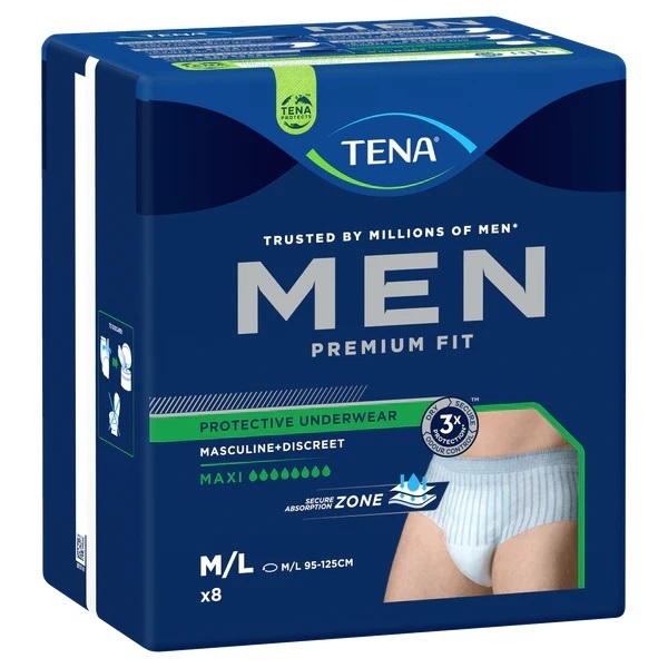 Tena Men Pants Premium Fit Maxi - L4 (8PK