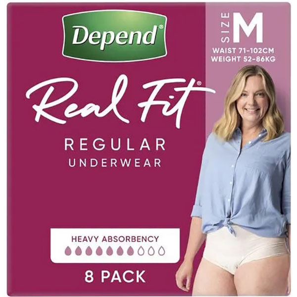 Buy Depend Women Real Fit Underwear Super Large 16 Bulk Pack