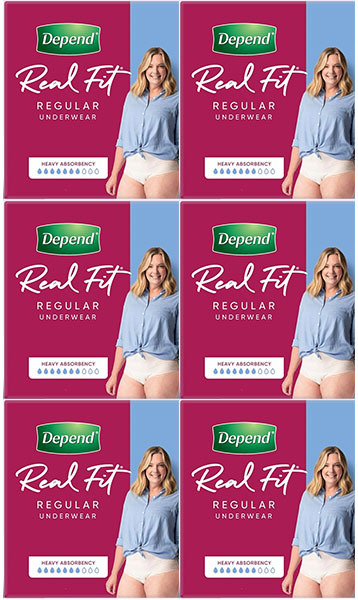 Depend Real Fit Super Underwear For Women X Large Waist 122