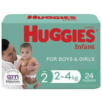 Huggies Nappies Size2 Infant (4-8kg | 24PK) Boy/Girl