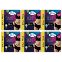 Tena Pants Women Discreet Low Waist Black (M&L | BulkBuy $13.33x6)