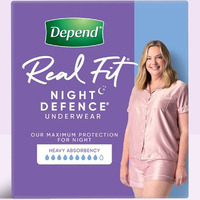 Depend Real Fit Night Defence Underwear (8PK | Large)