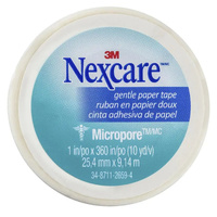 NexCare Micropore Gentle Paper Tape (25.4mm x 9.14m)