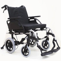 Breezy BasiX2 Transit Wheelchair with Drum Brakes (125kg) 2 Widths
