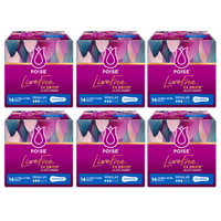 Poise® LiveFree Regular Pad with NO WINGS (14PK l BulkBuy 5.40x6)