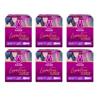 Poise® LiveFree Super Pad with NO WINGS (12PK l BulkBuy 5.40x6)