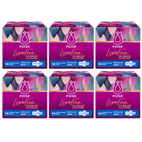 Poise® LiveFree Regular Pad with WINGS (14PK l BulkBuy 5.20x6)
