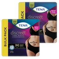 Tena Pants Women Discreet Low Waist (Black l 2 Sizes)