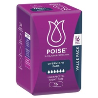 Poise Pad Overnight Value Pack - 16PK