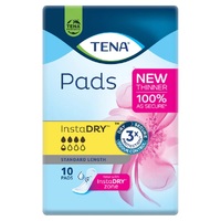 Tena Pads InstaDRY Standard Length (10PK)
