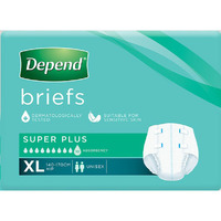 Depend Briefs Super Plus Unisex (15PK | XtraLarge)