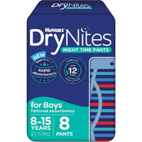 Huggies DryNites Night Time Pants 8-15Yrs (27-57kg | 8PK) Boy
