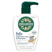 DermaVeen Baby Calmexa Soap-Free Wash & Shampoo (250ml)