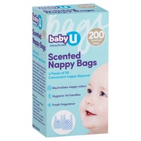 babyU Scented Nappy Bags (200PK)