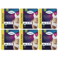 Tena Pants Women Discreet Low Waist White (8PK | M&L | BulkBuy $10.37x6)