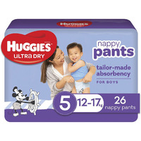 Huggies Ultra Dry Nappy Pants Size5 Walker (12-17kg | 26PK) Boy
