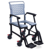 Mobile Commode Shower/Bath Chair - Foldable (130kg)