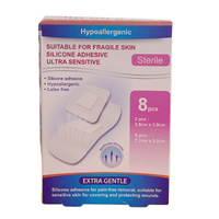 PRO+CARE Silicone Adhesive Sensitive Dressing (8PK)