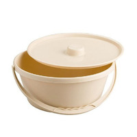 Commode Bowl and Lid (Beige)