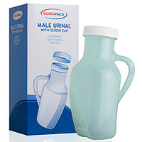 Male Urinal with Screw Cap