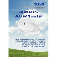 PRO+CARE Slipper Design Bed Pan with Lid