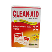 PRO+CARE Clean-Aid Povidone-Iodine Prep Pad (30PK)