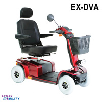 EX-DVA: Pride Celebrity DX Mobility Scooter (Red l 158.7kg)