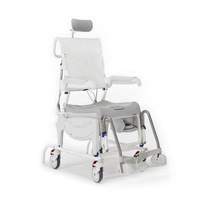 EX-HIRE Aquatec Ocean Dual VIP Ergo Tilt + Recline Commode (150kg)