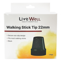 BeMed Walking Stick Tips (22mm l 2PK)