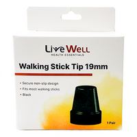 BeMed Walking Stick Tips (19mm l 2PK)