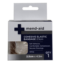 Mend-Aid Cohesive Elastic Bandage (2.5cmx4.5m)