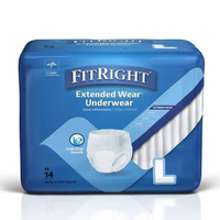 FitRight Extended Wear Underwear - LARGE (14PK)