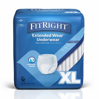 FitRight Extended Wear Underwear - EXTRA LARGE (12PK)