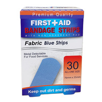 PRO+CARE Fabric Blue Bandage (30PK)
