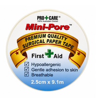 PRO+CARE Mini Pore Surgical Tape (2.5cm x 9.1m)
