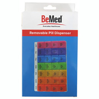 Weekly Pill Dispenser - 4 Sections Per Day Removable