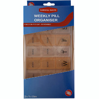 Weekly Pill Organiser - 3 Sections Per Day Removable