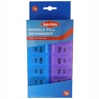 Weekly Pill Organiser - 2 Sections Per Day - Large