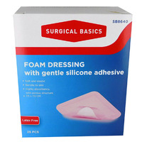 Foam Dressing with Gentle Silicone Adhesive (10cmx10cm)