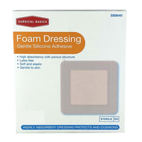 Foam Dressing with Gentle Silicone Adhesive (10cmx10cm)