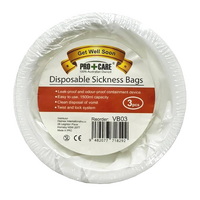 PRO+CARE Disposable Sickness Bag  (3PK)